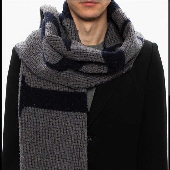 Gucci Mens Wool Blend Scarf Wrap - Picture 3 of 7